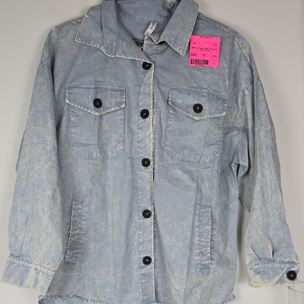 Women's Vintage Washed Shacket NWT